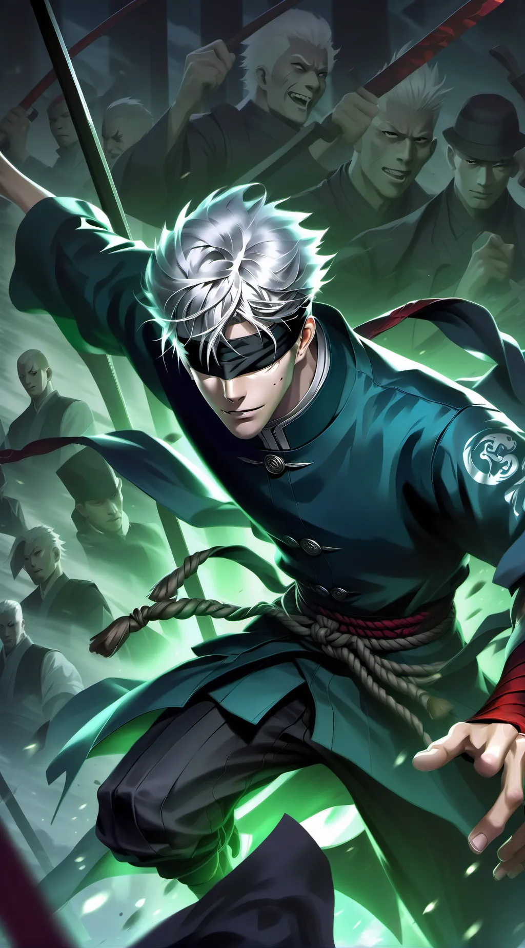 ai character: Gojo Satoru background