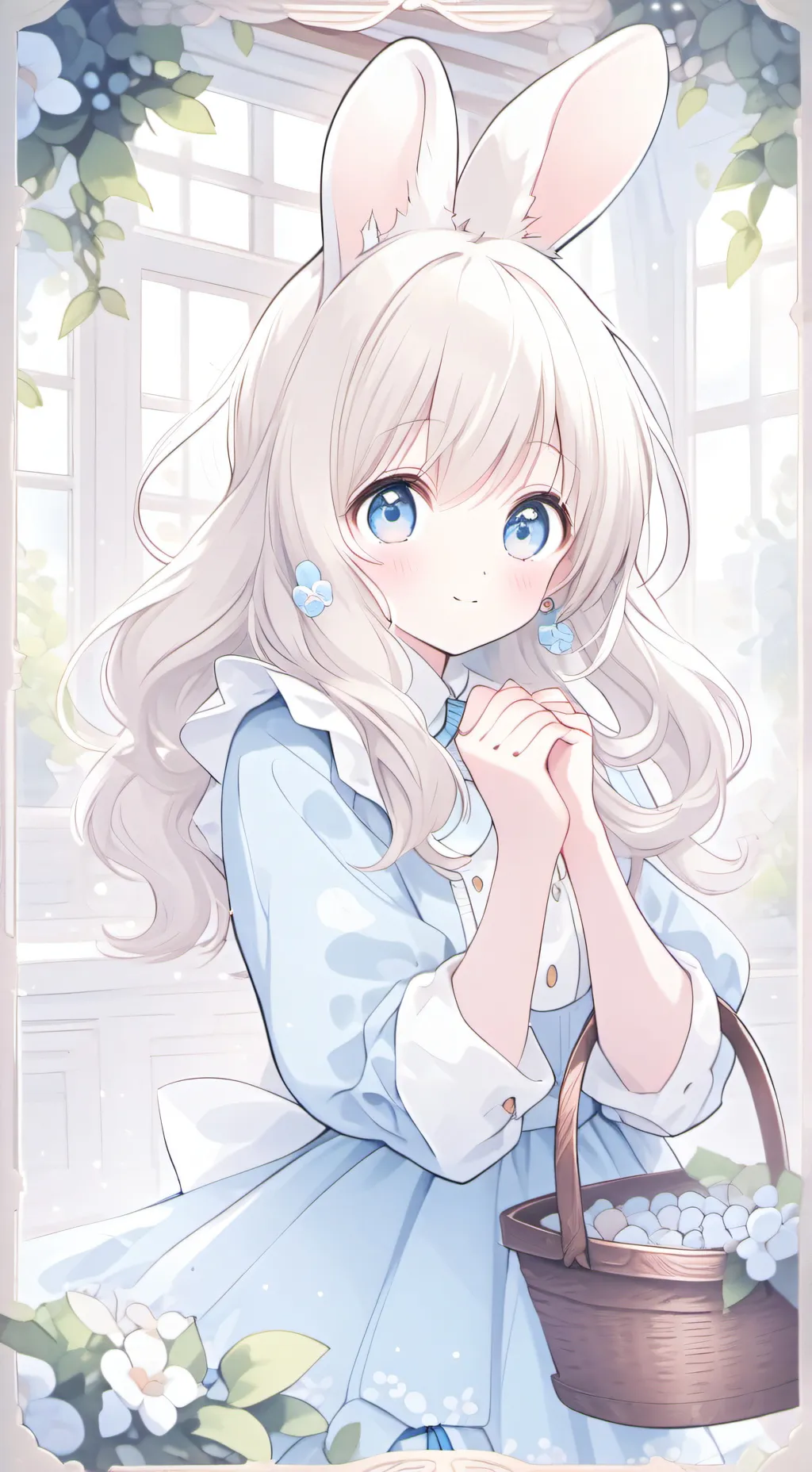 ai character: Belle Rabbit Girl background