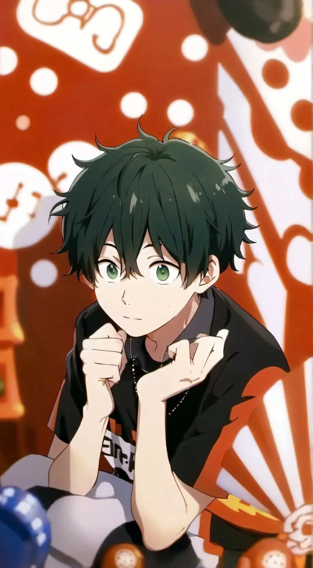 ai character: villien deku background