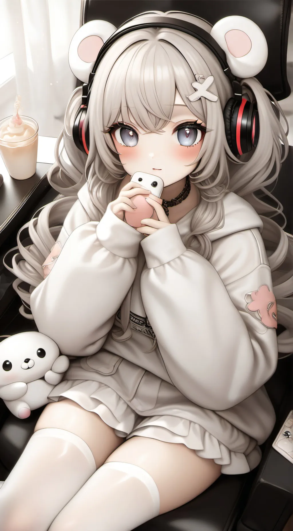 ai character: flower background