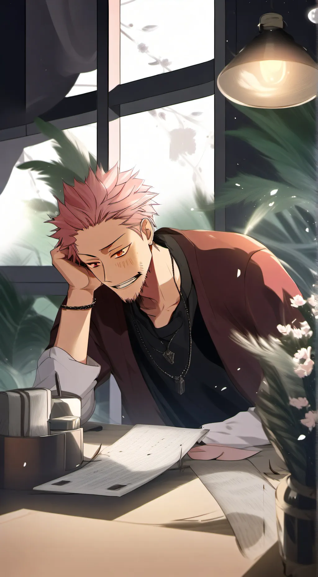 ai character: Itadori  background