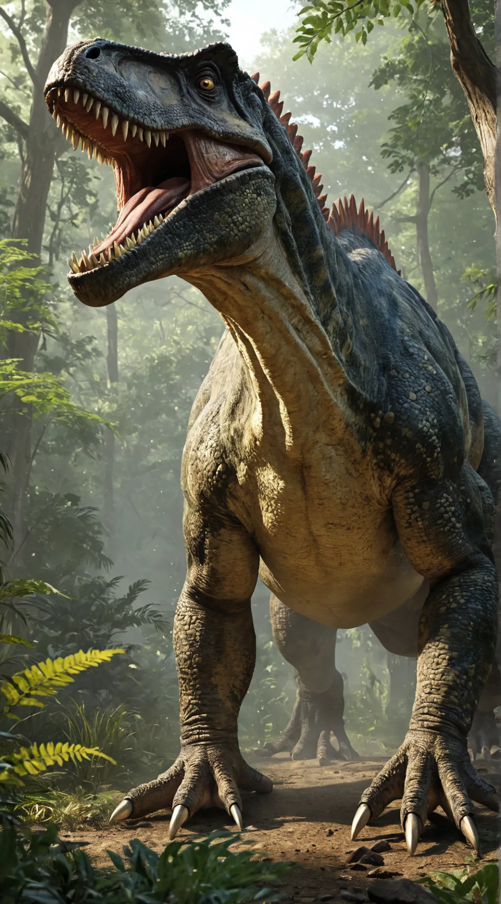 ai character: Giga x Indominus  background