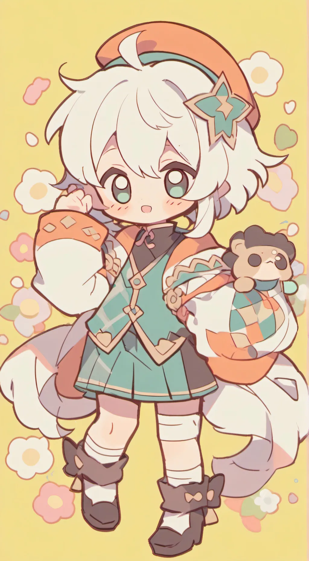 ai character: Niñeee🤙💚 background