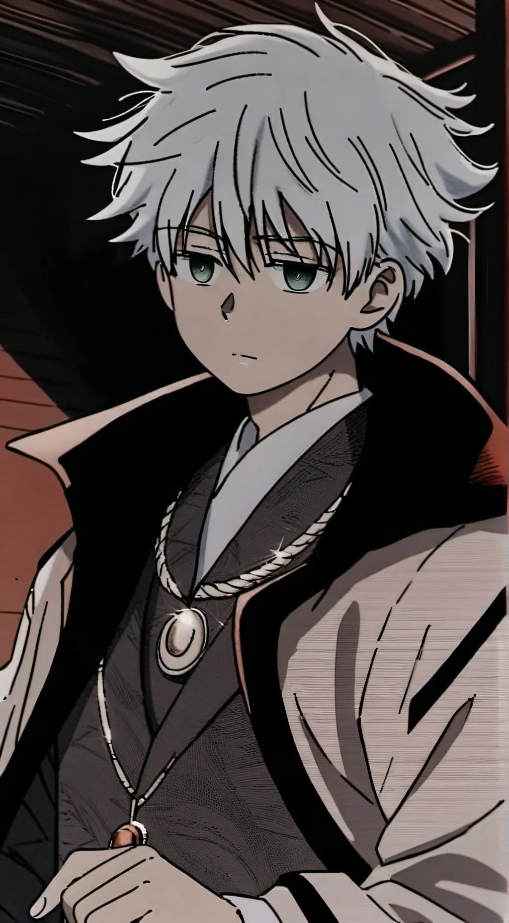 ai character: grown Killua background