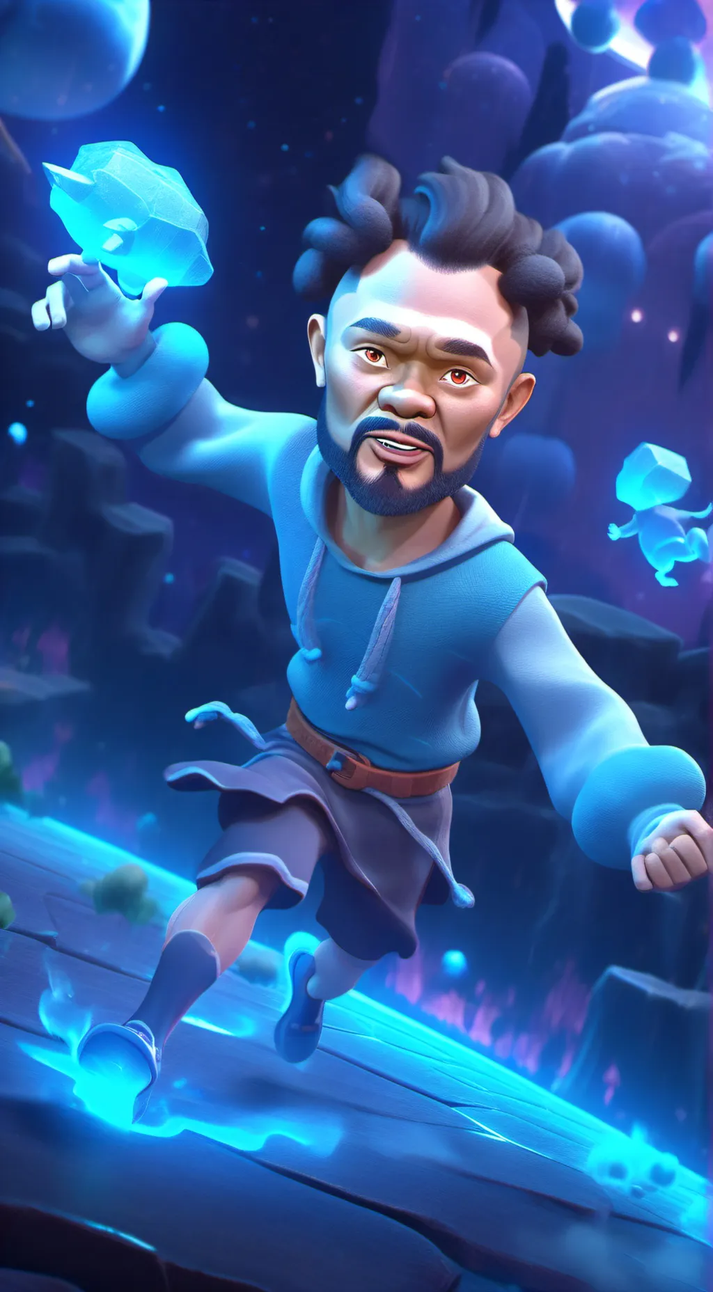 ai character: hawk tuah background