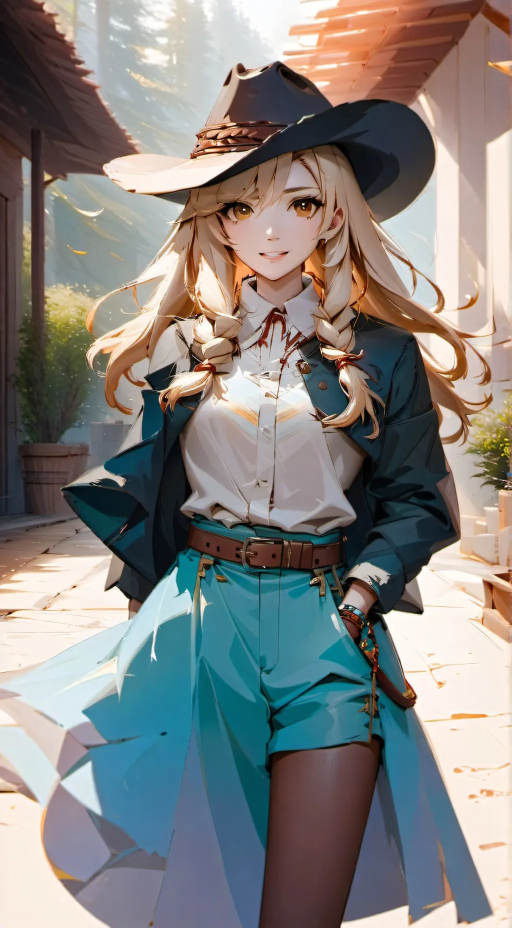 ai character: Becca background