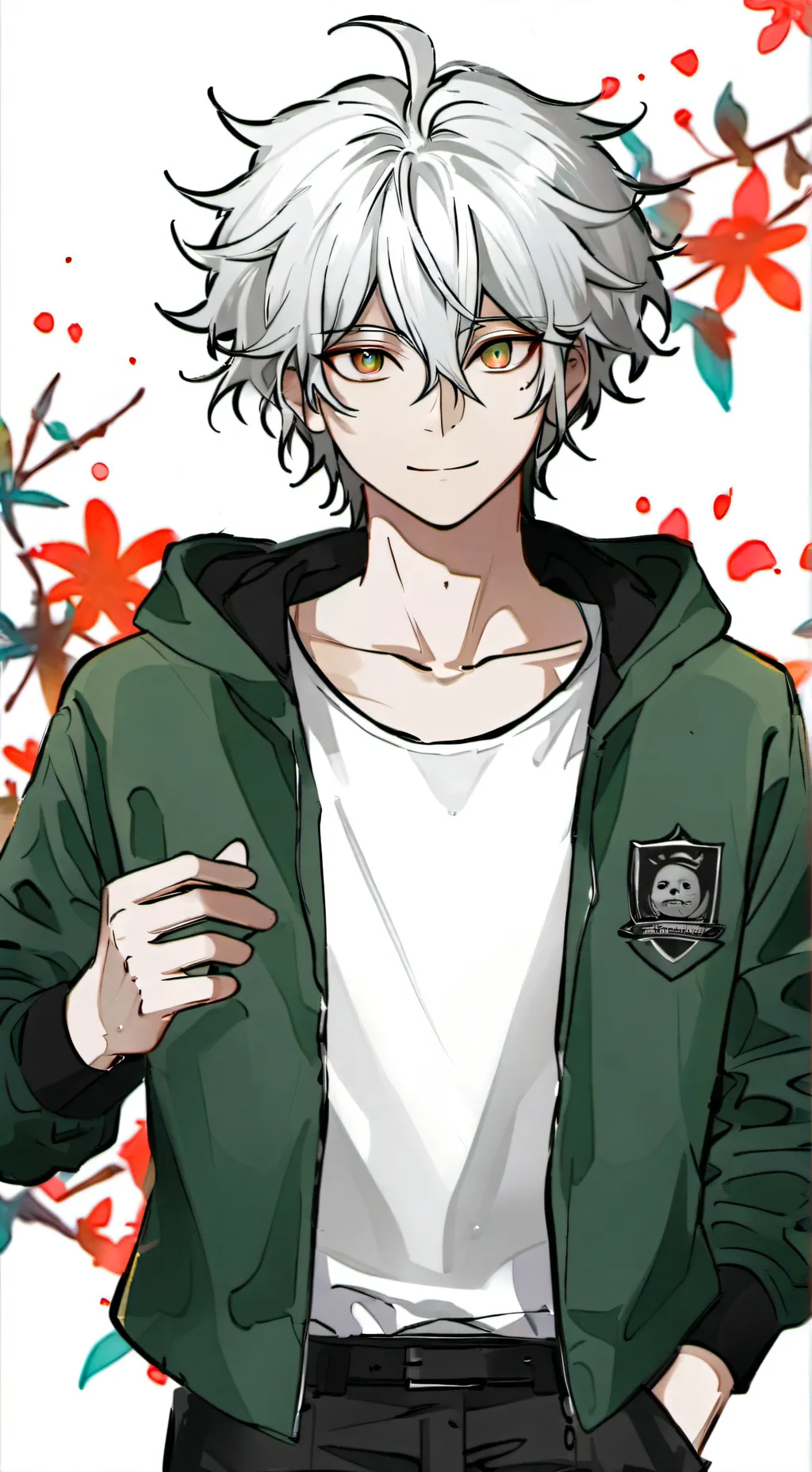 ai character: Nagito Komaeda background