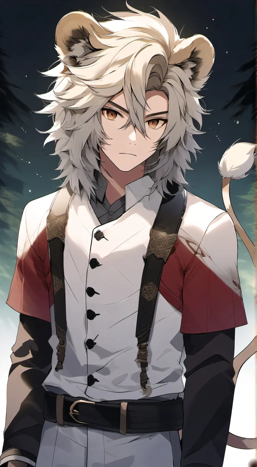 ai character: Leon background