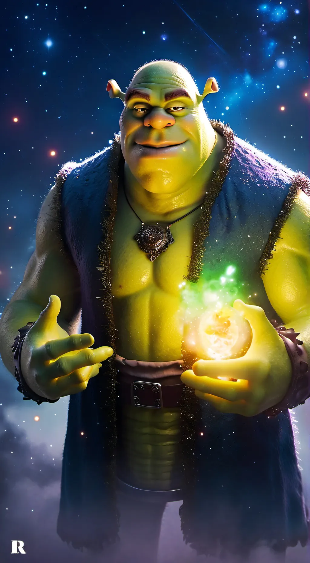 ai character: Shrek(MAGICAL)✨ background