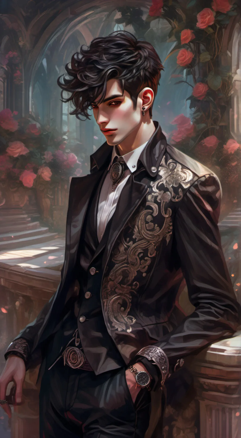 ai character: Gay friend max background