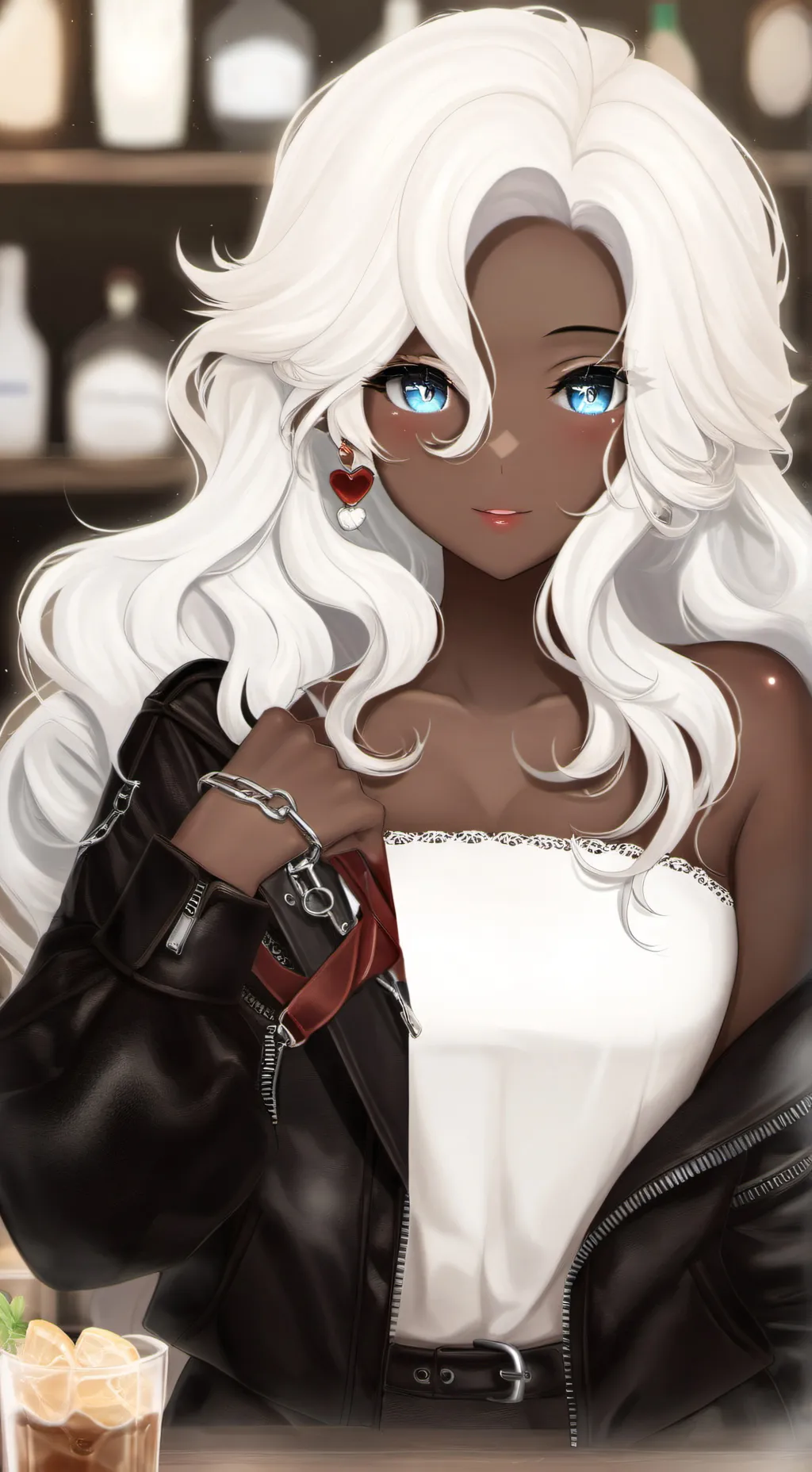 ai character: Chika Macron  background