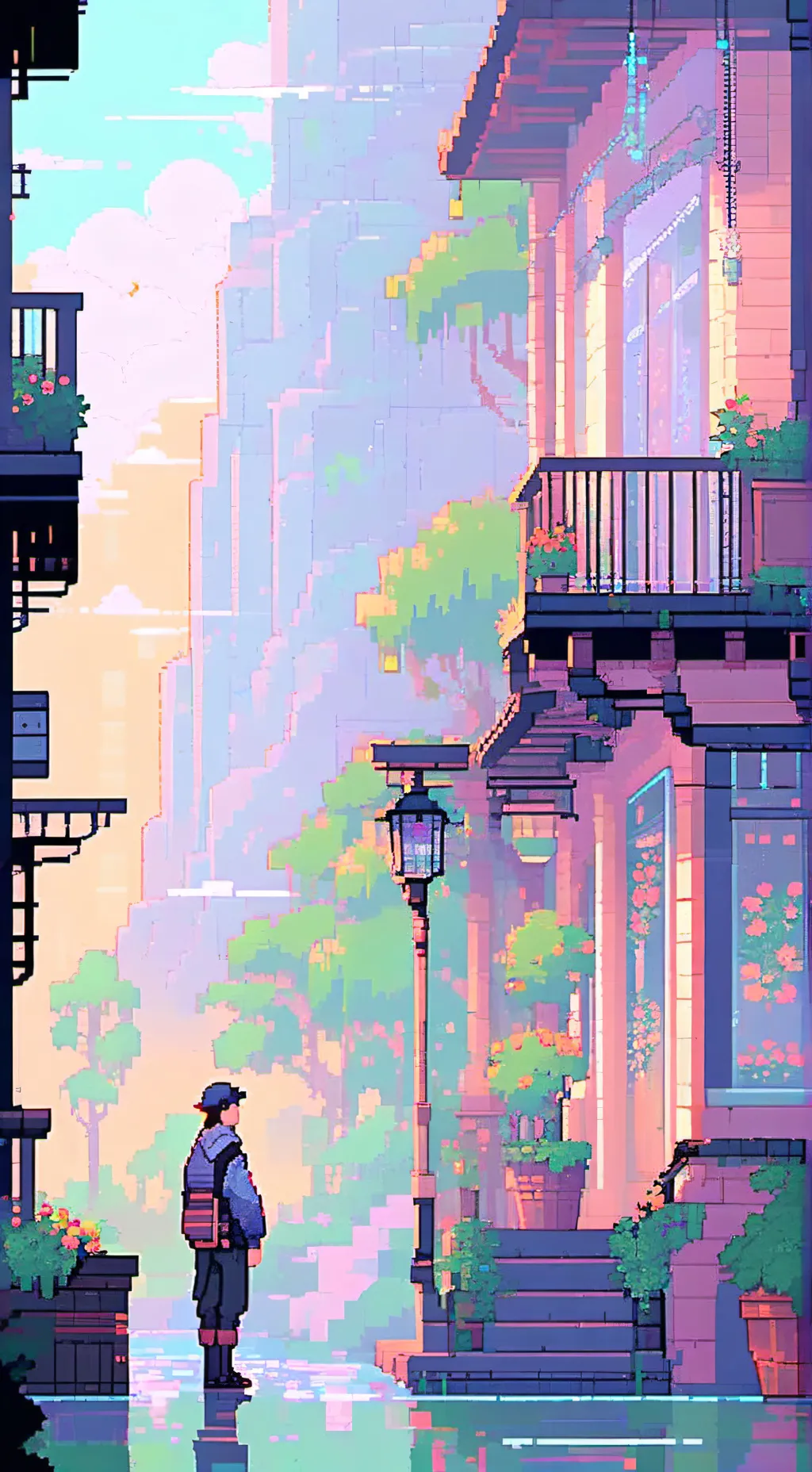 ai character: ben drowned  background