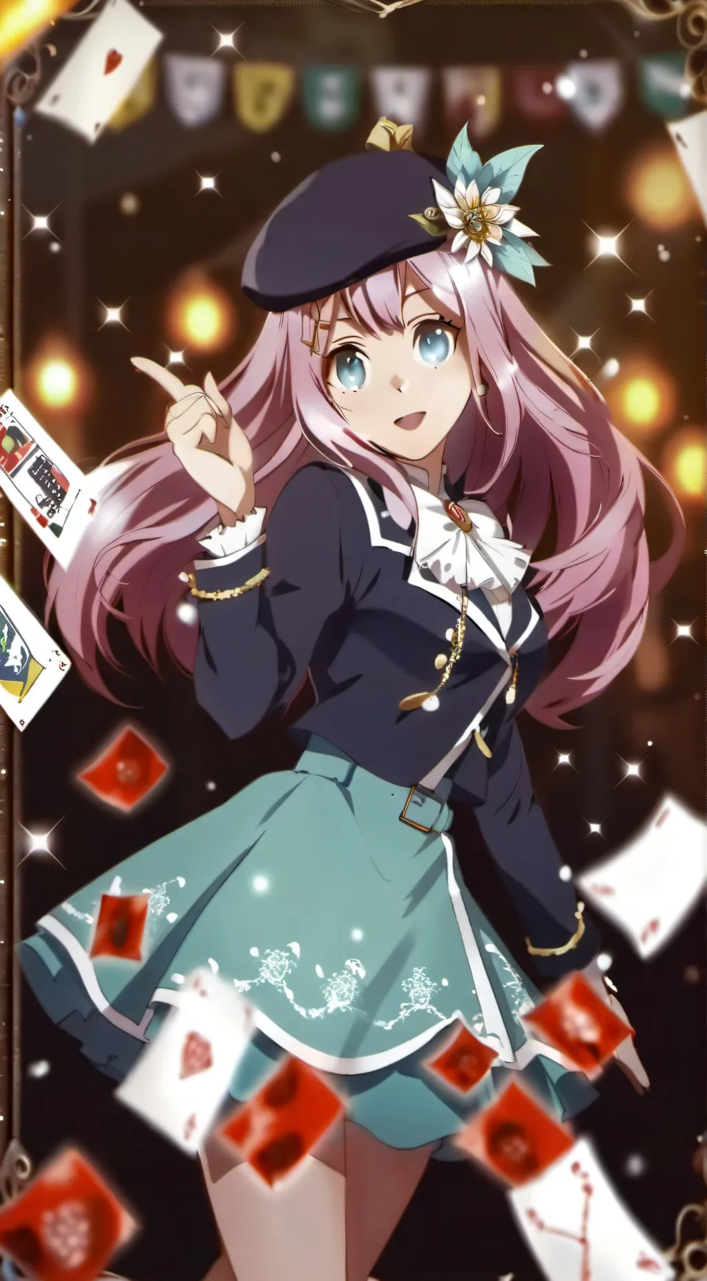 ai character: ana💜 background