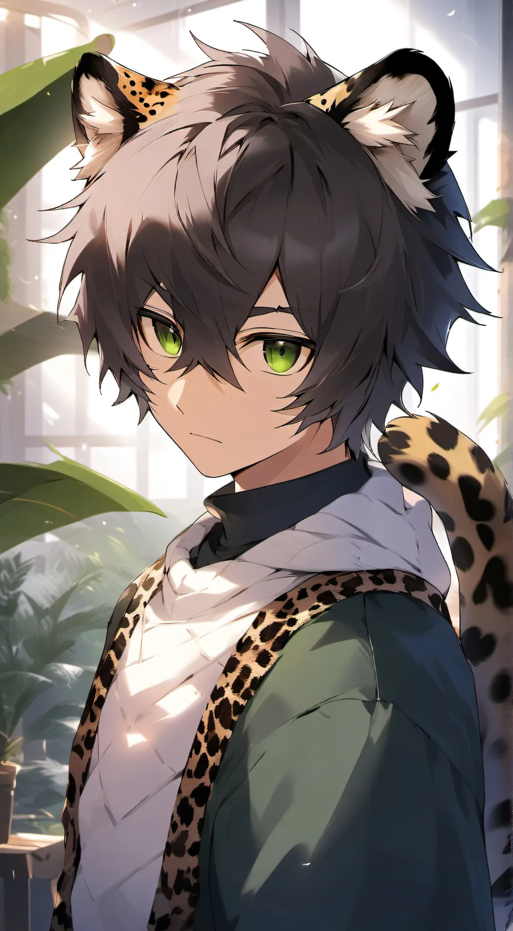 ai character: Tree Climber Spirit background