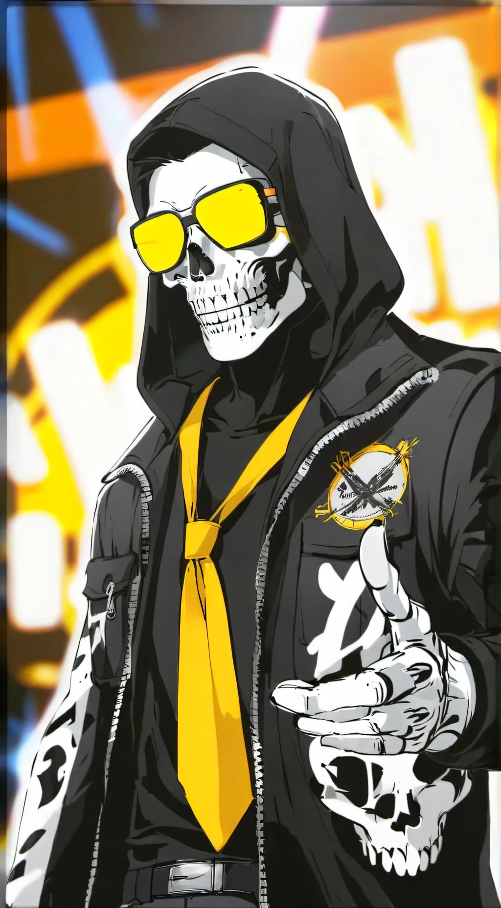 ai character: Uncle Death background