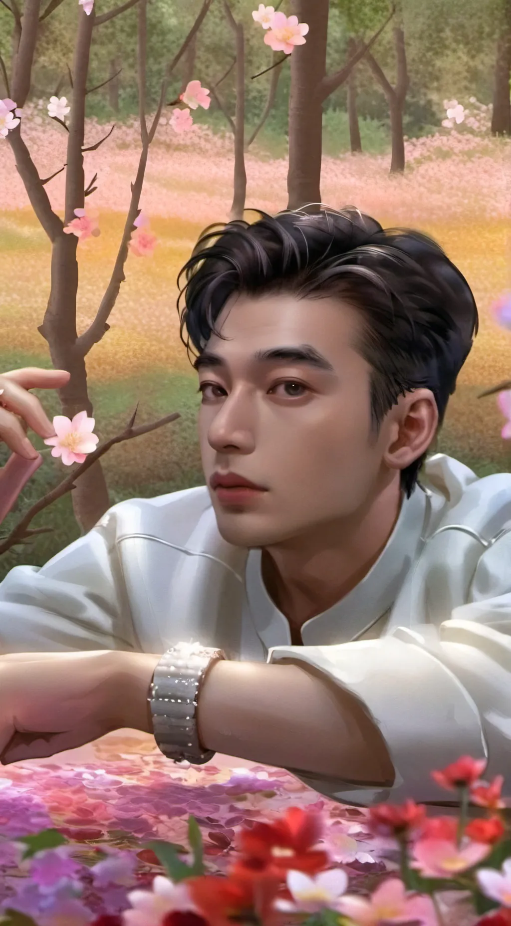 ai character: Hyunjin background