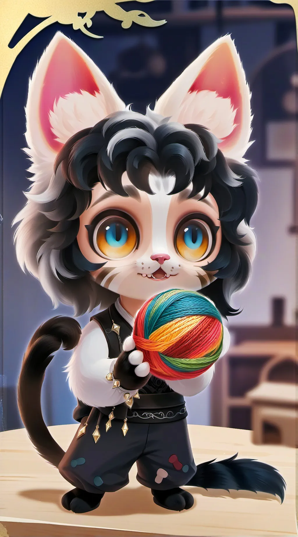 ai character: Catvaoabroh Spirit background