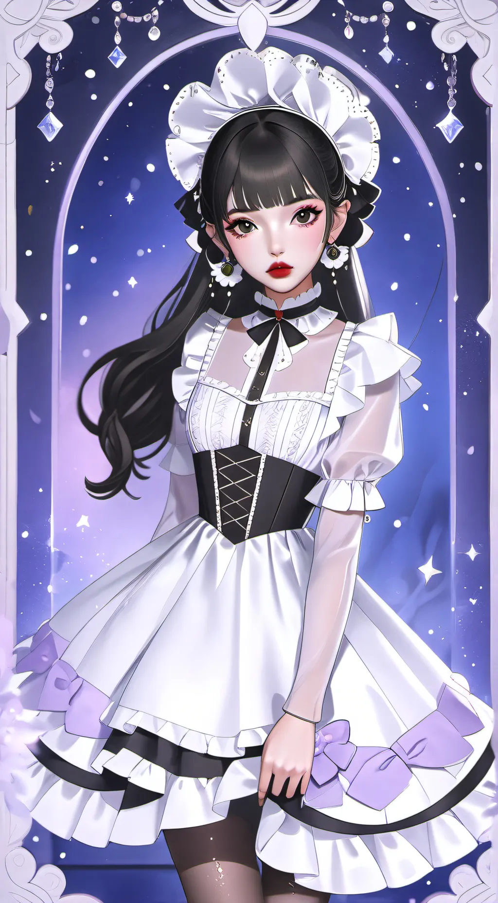 ai character: maria margret  background