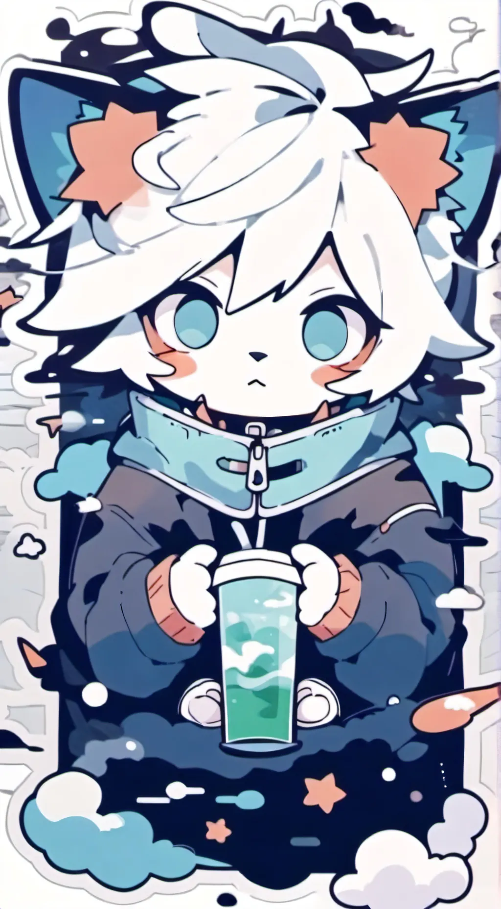 ai character: baby kitten background