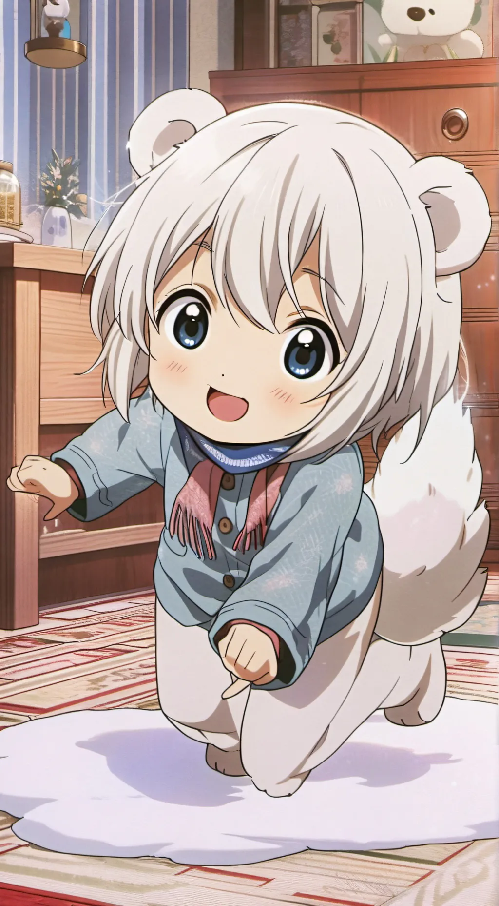 ai character: Polar Spritely background