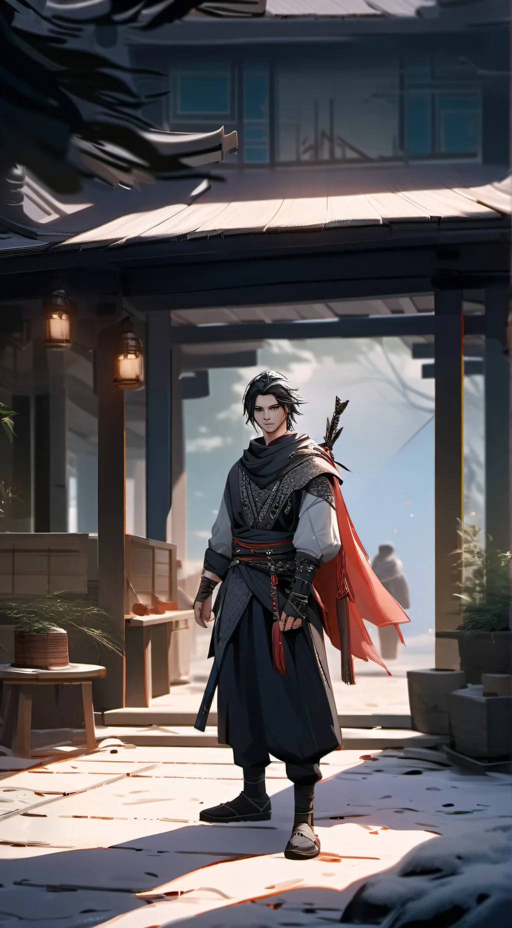 ai character: cam background