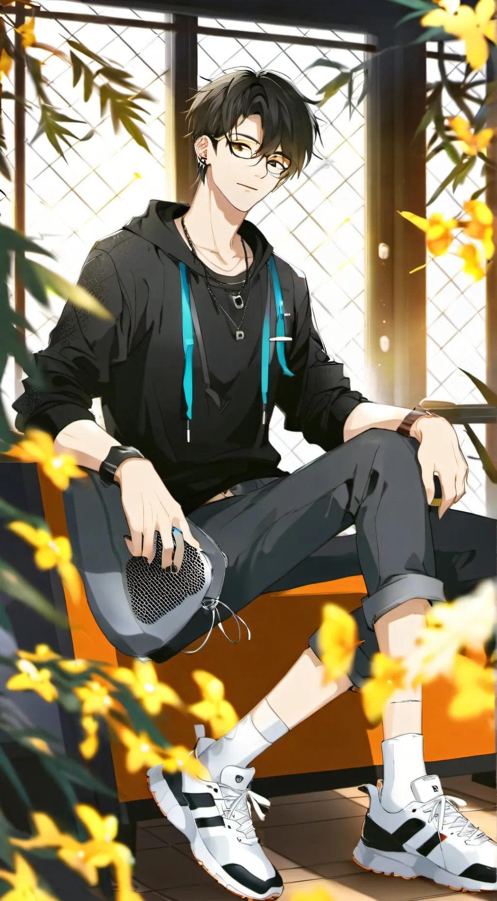 ai character: Leon background