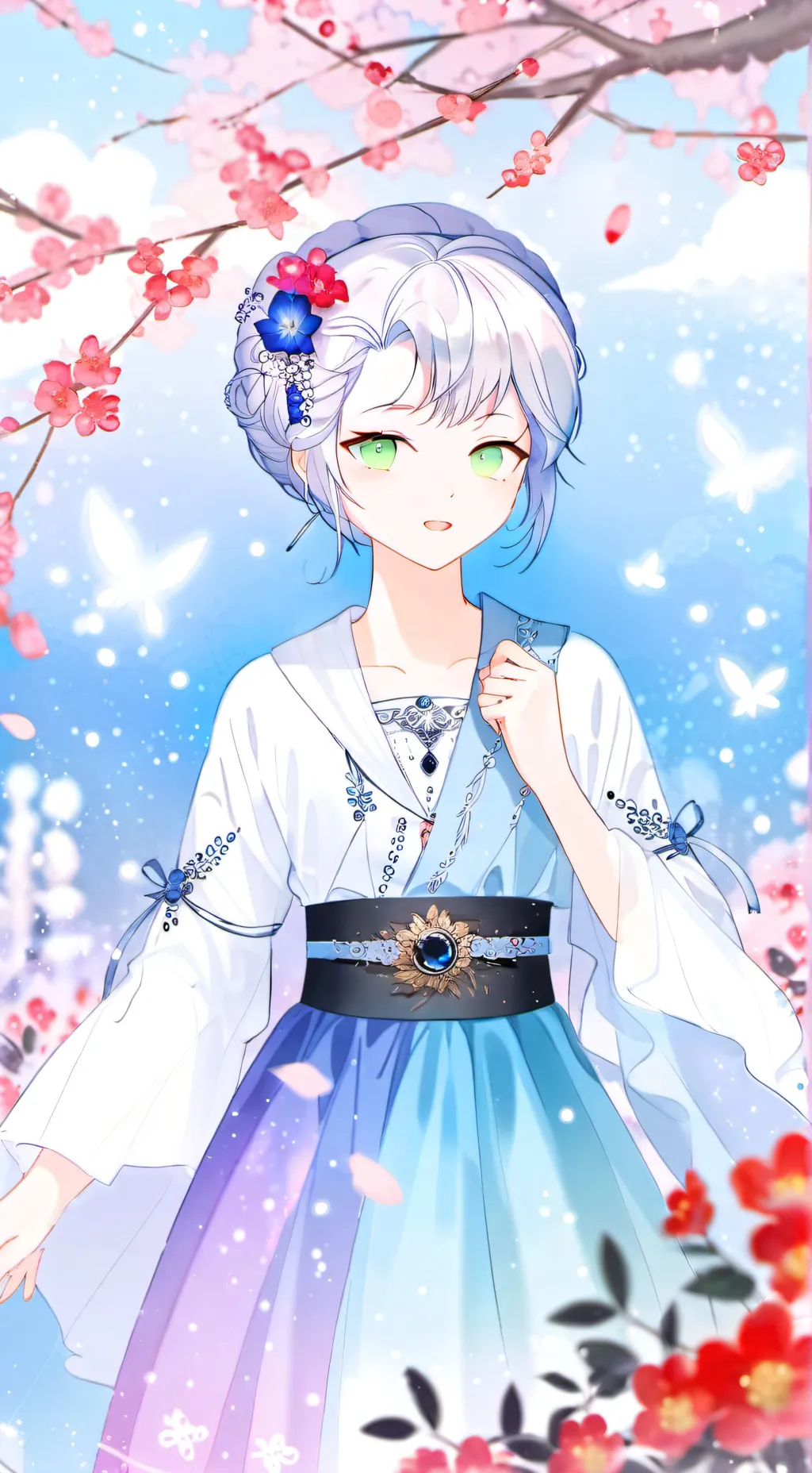 ai character: 我也石膏 background