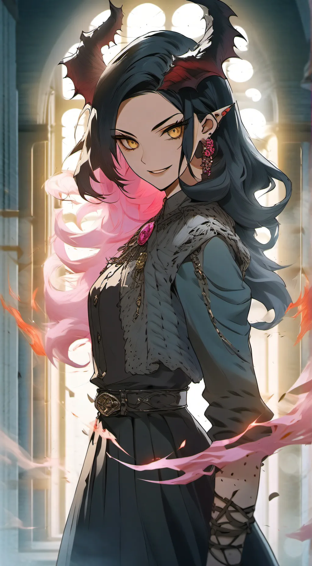 ai character: warrior Alexandria background