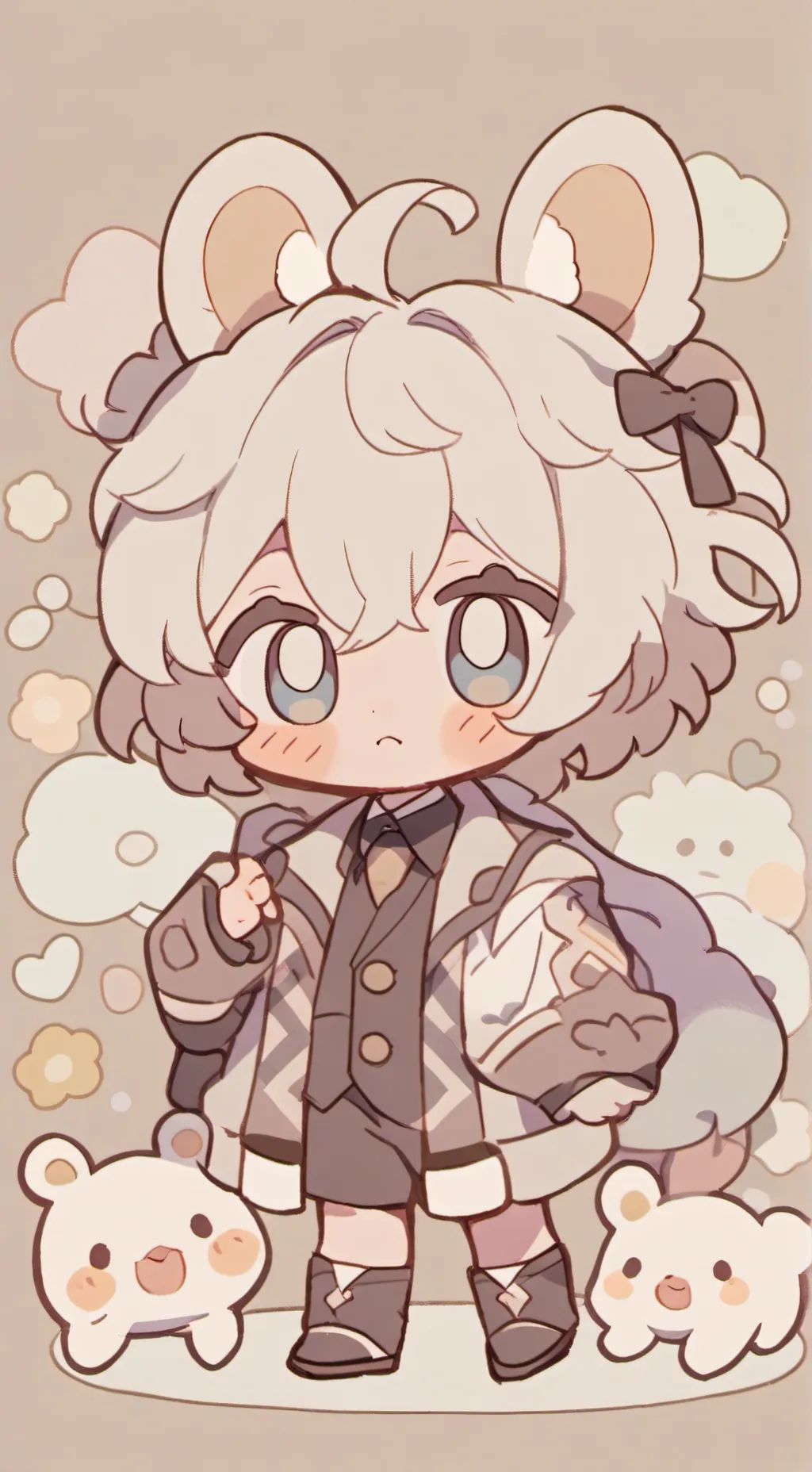 ai character: maleo background