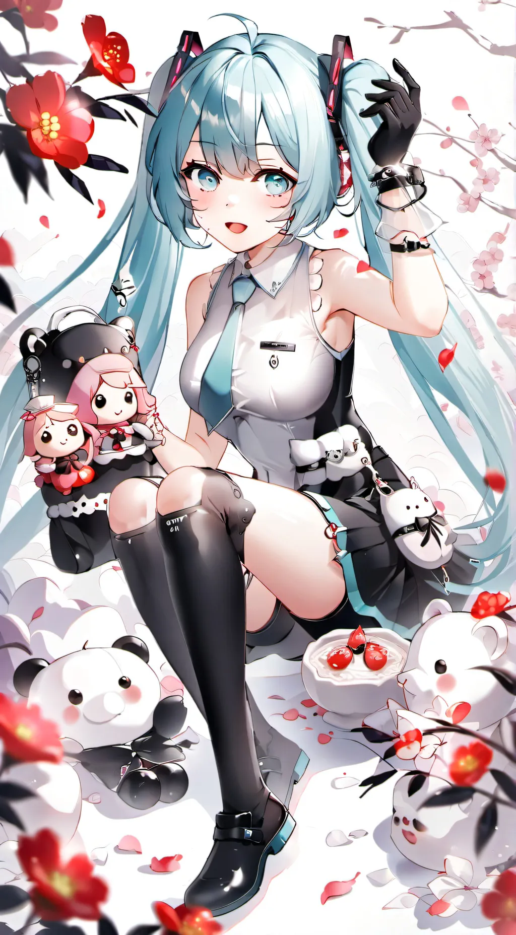 ai character: Hatsune miku background