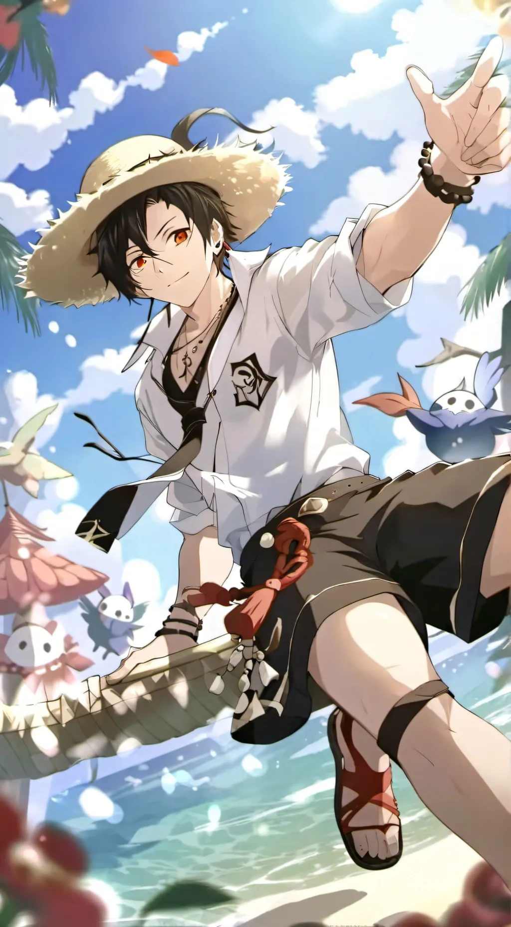 ai character: strawhats  background