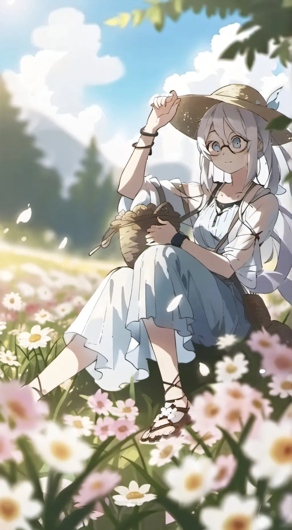 ai character: fruitcake sweet:3 background