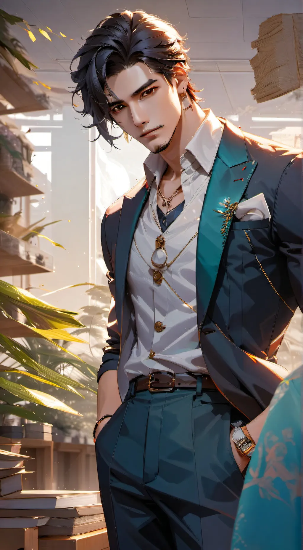 ai character: Elías Montenegro  background