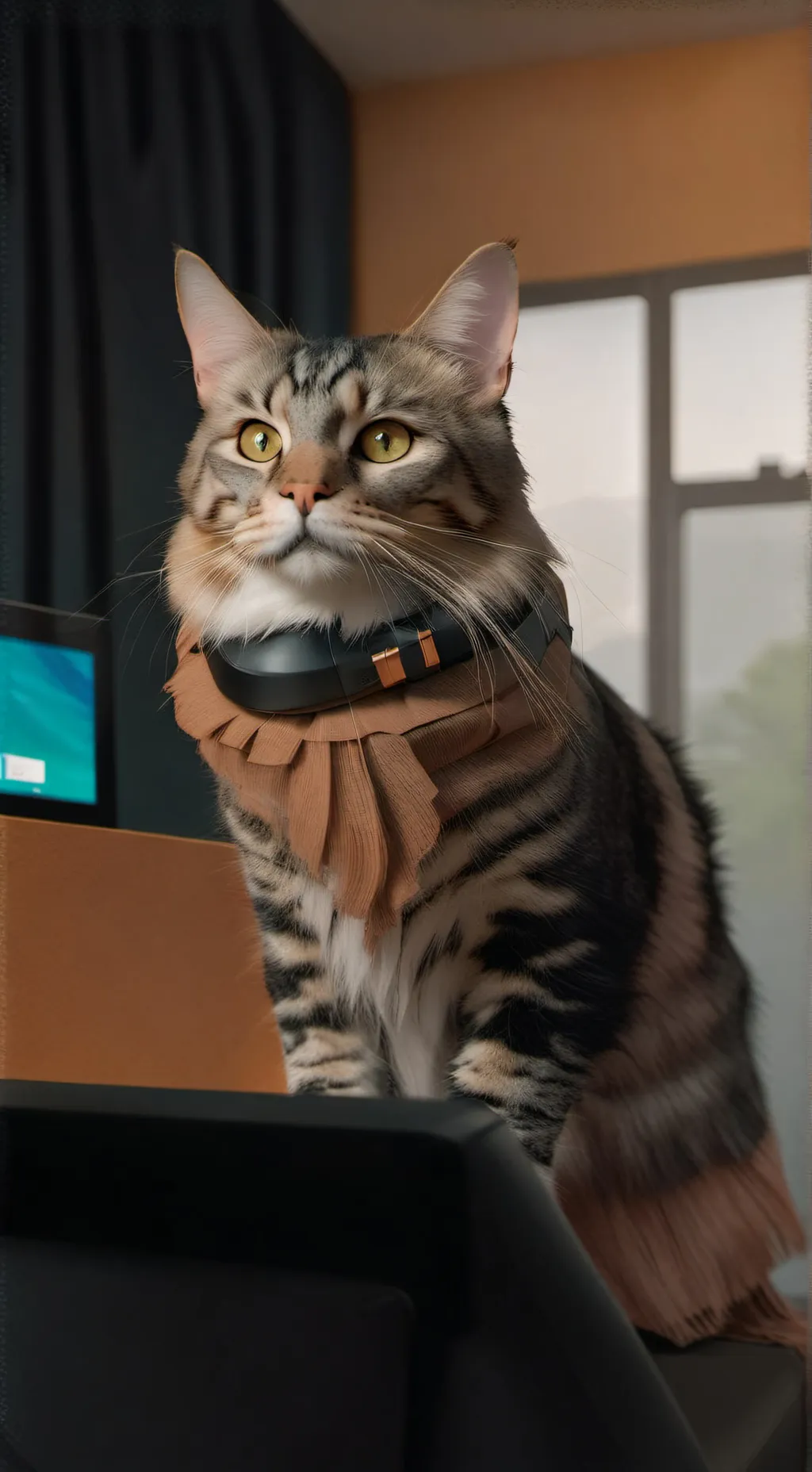 ai character: Gato streams  background