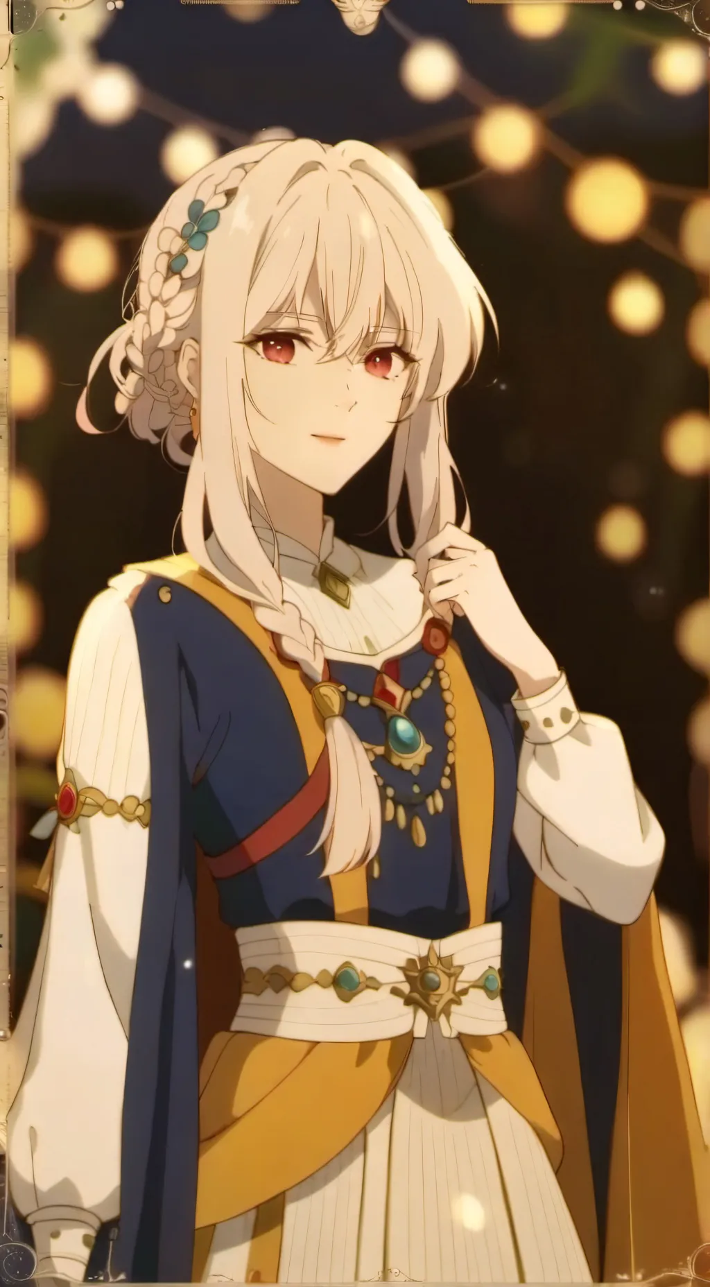 ai character: Estella  background