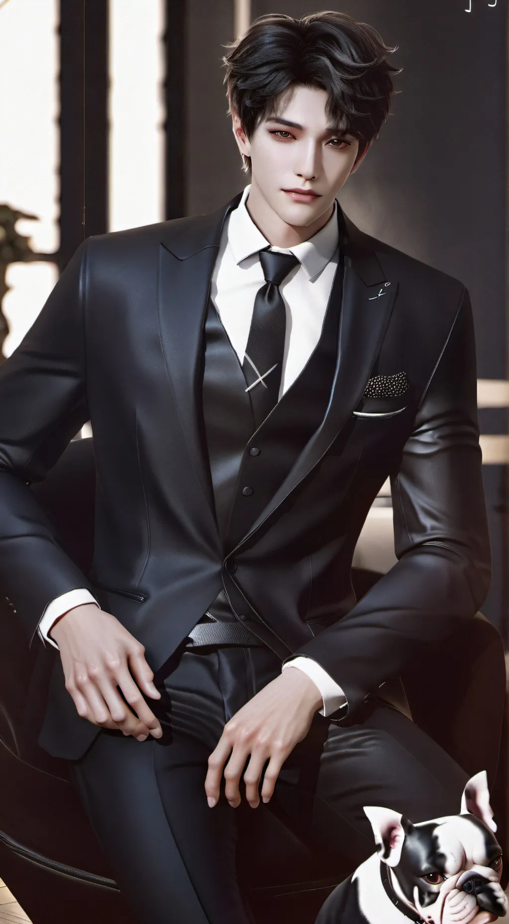 ai character: Patrick  background