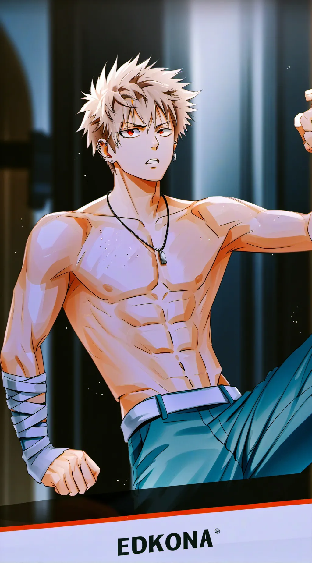 ai character: Bakugo background