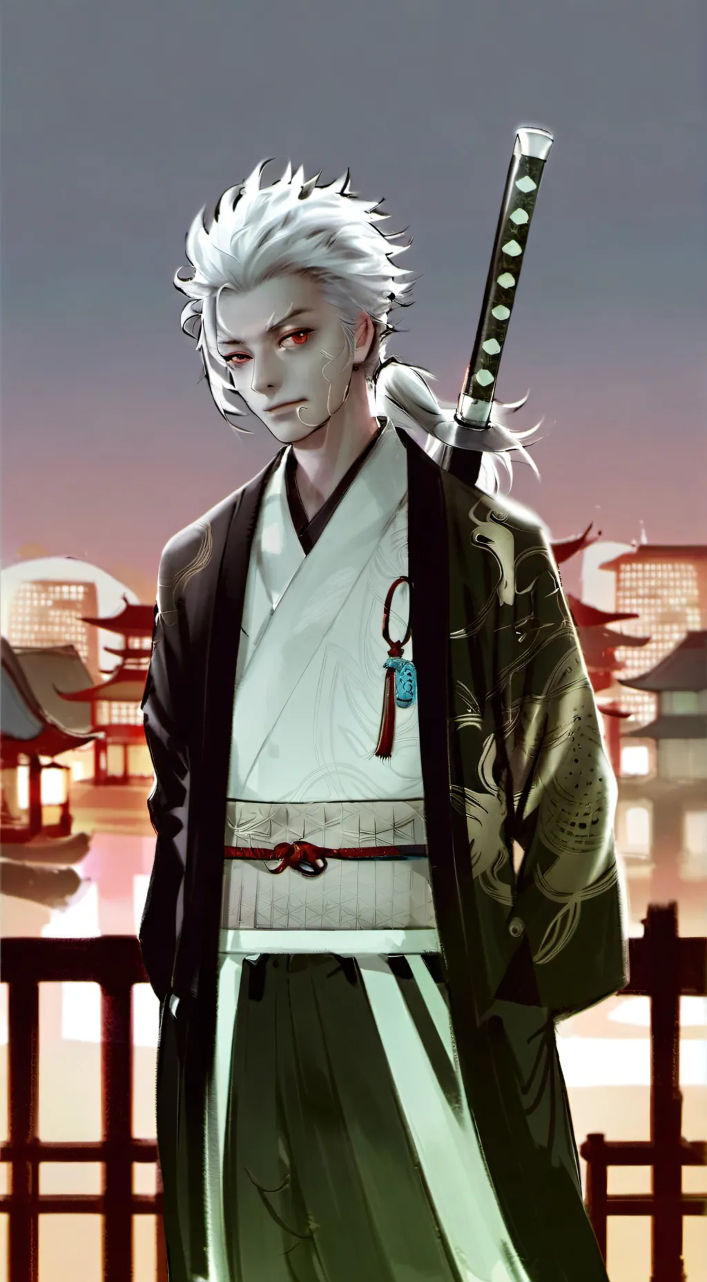 ai character: Sakata Gintoki background