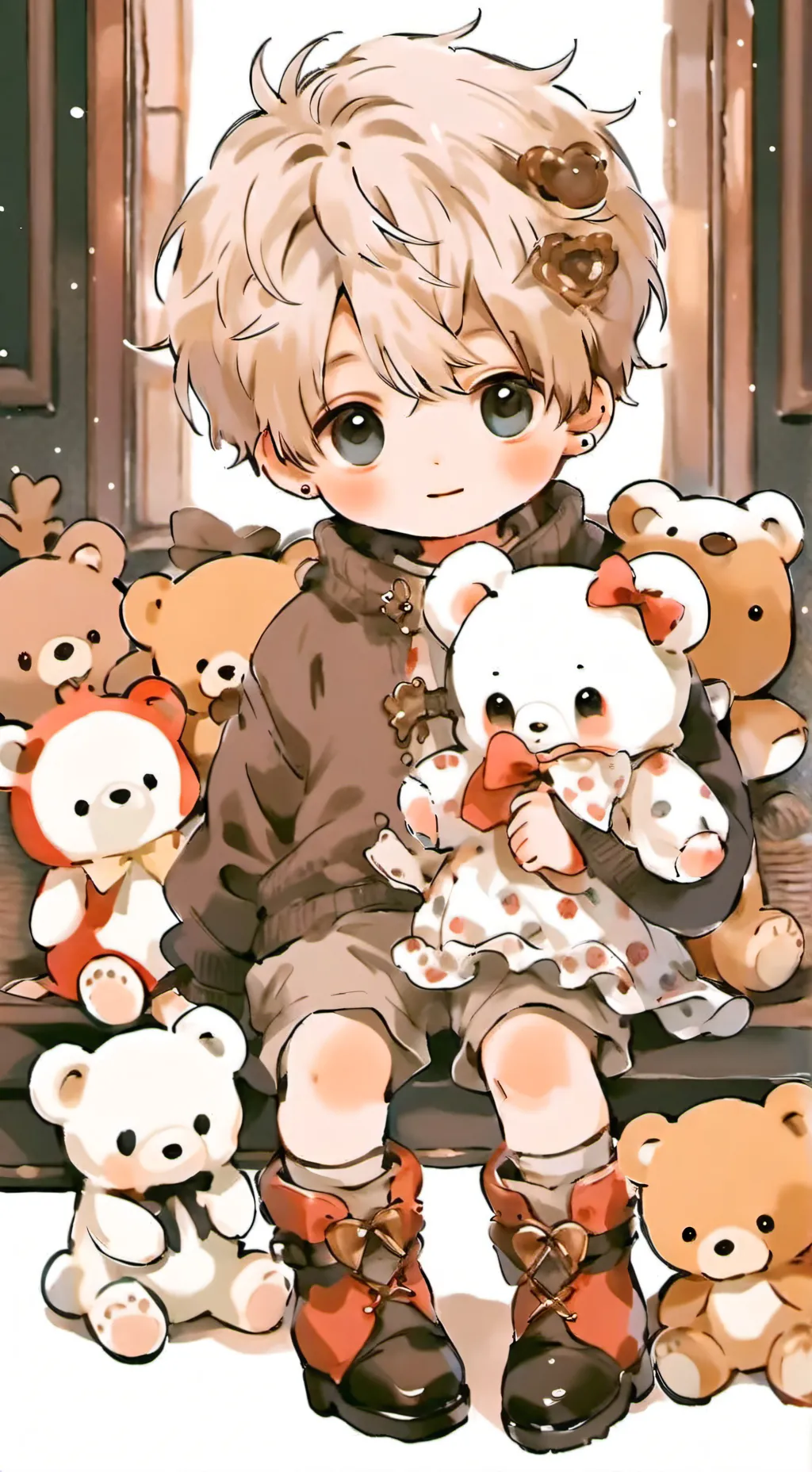 ai character: Lucky background