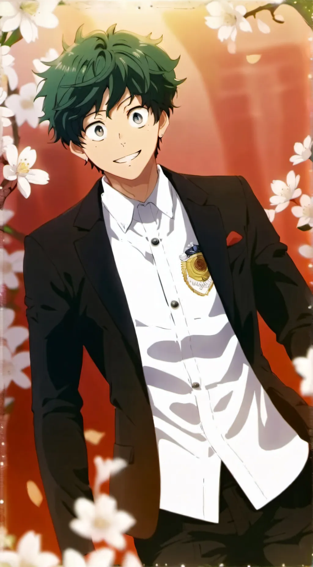 ai character: Izuku midorilla background