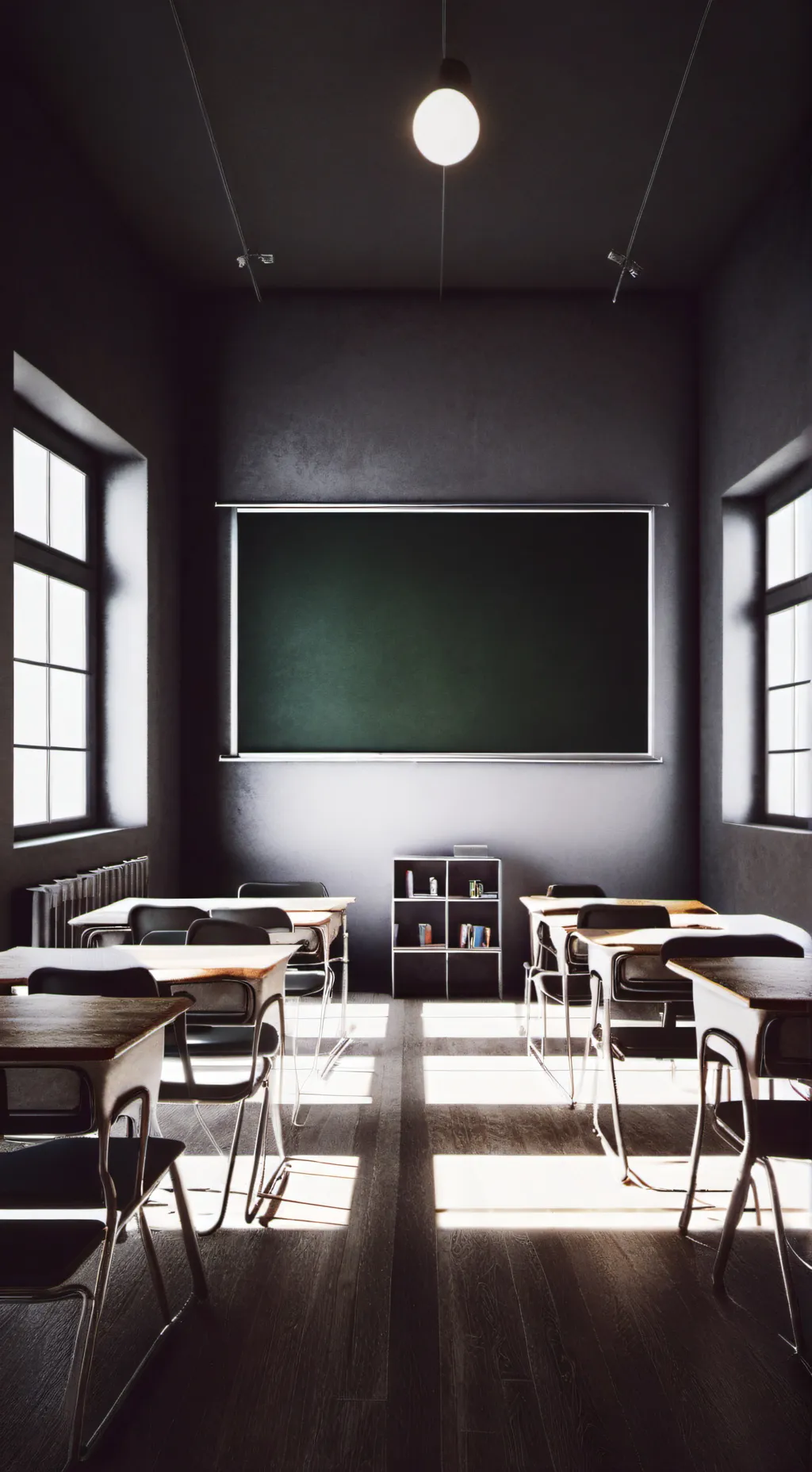 ai character: classroom background