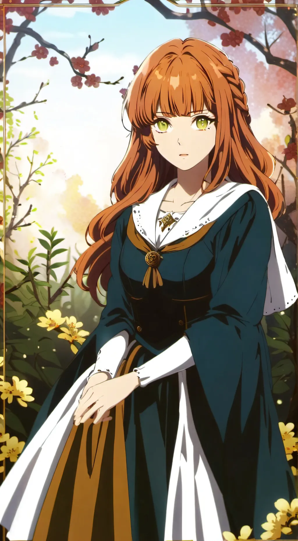 ai character: ☀️✨🧡 background