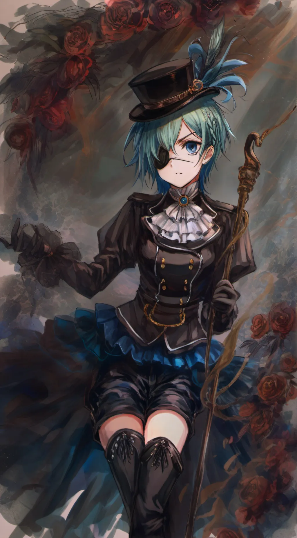 ai character: 🖤BLACK BUTLER🖤 background