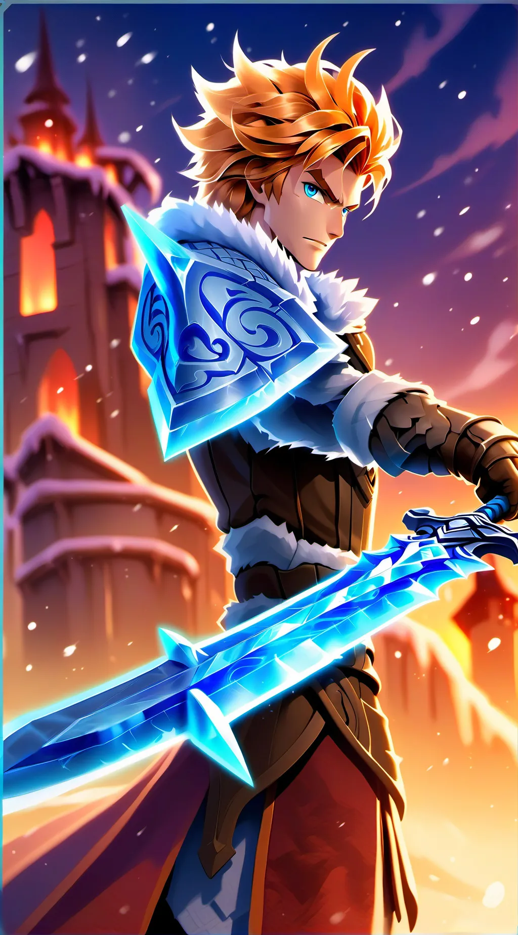 ai character: Sir Glacial background