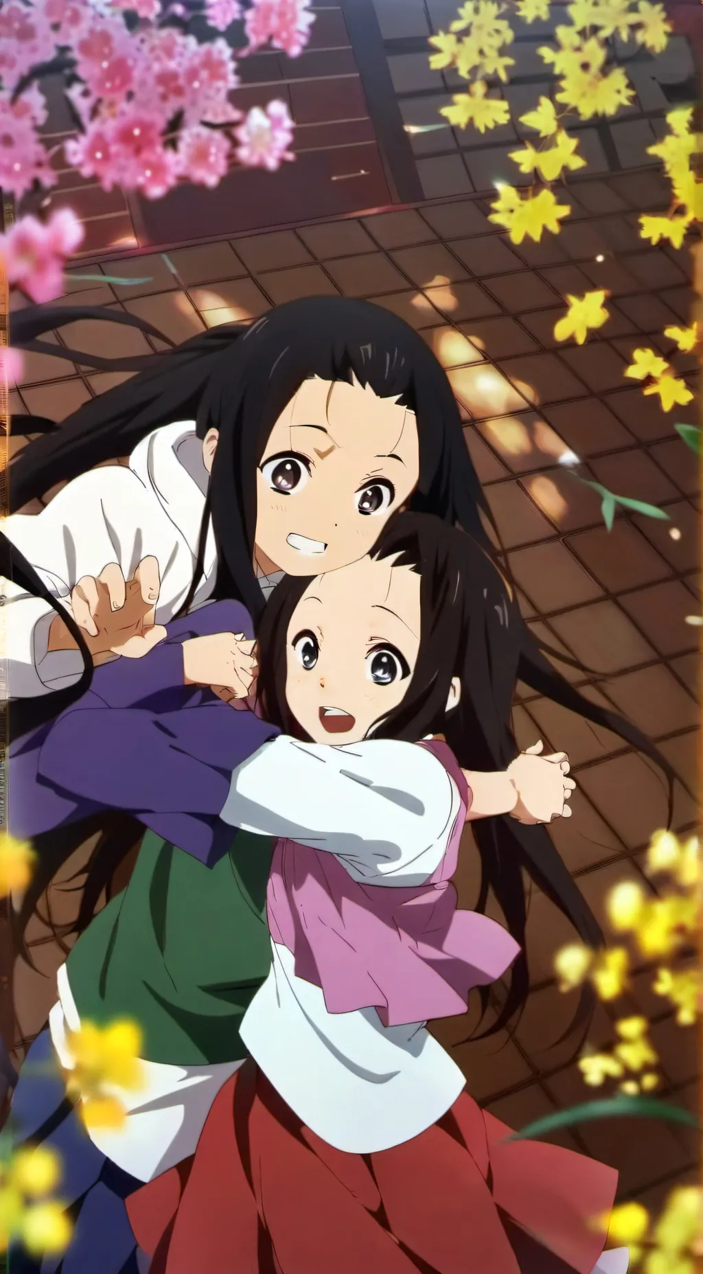 ai character: Nezuko and Kanao background