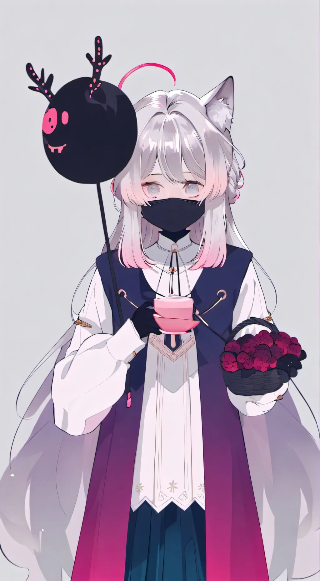 ai character: 💙💙genmui💜🖤 background