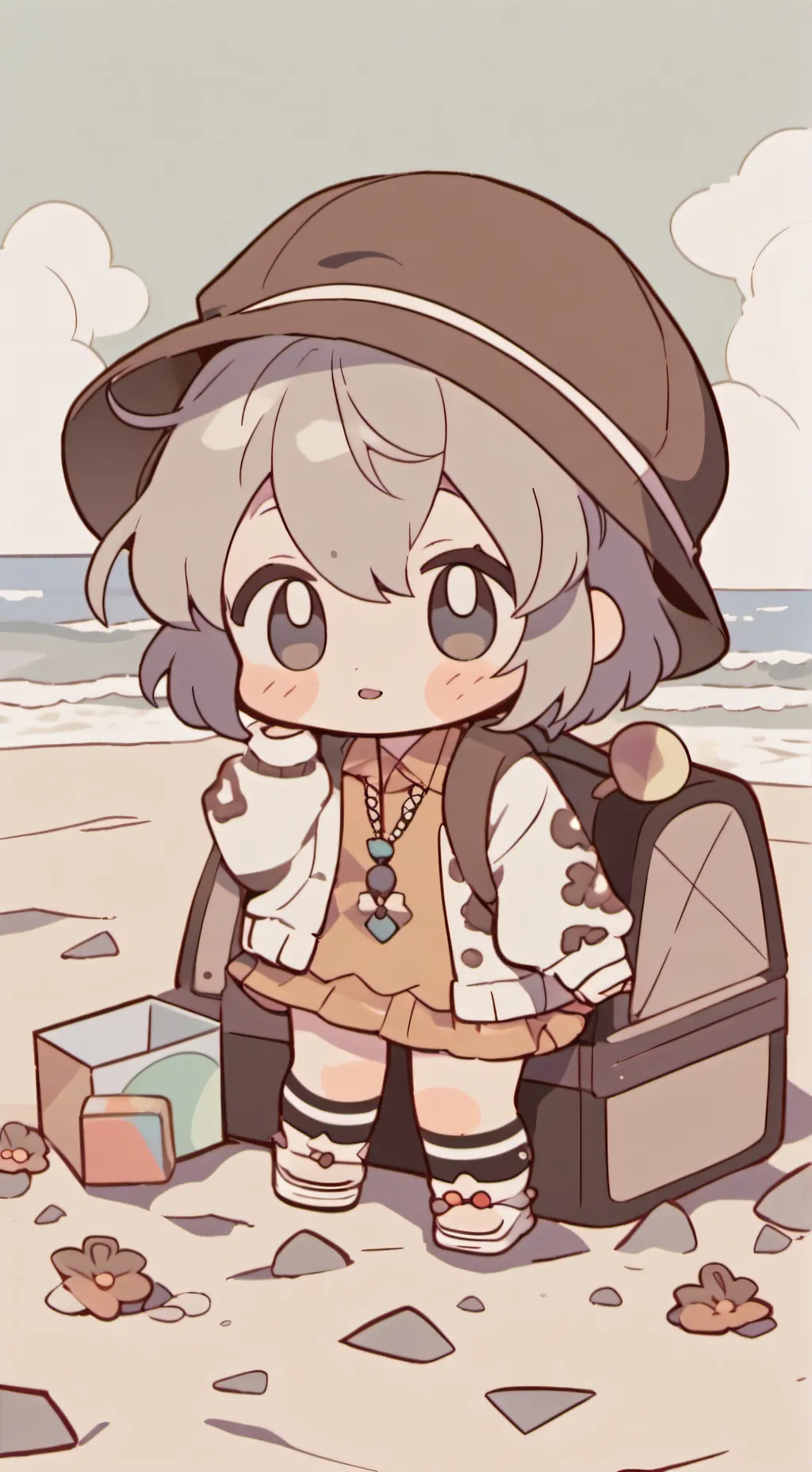 ai character: bebé abandonado  background