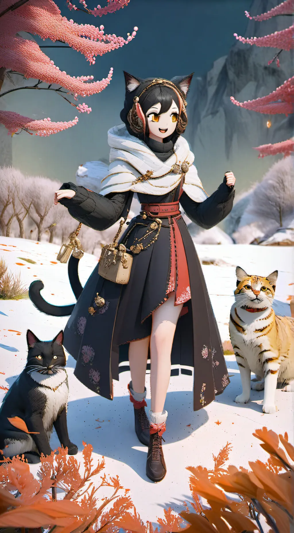 ai character: snowie background