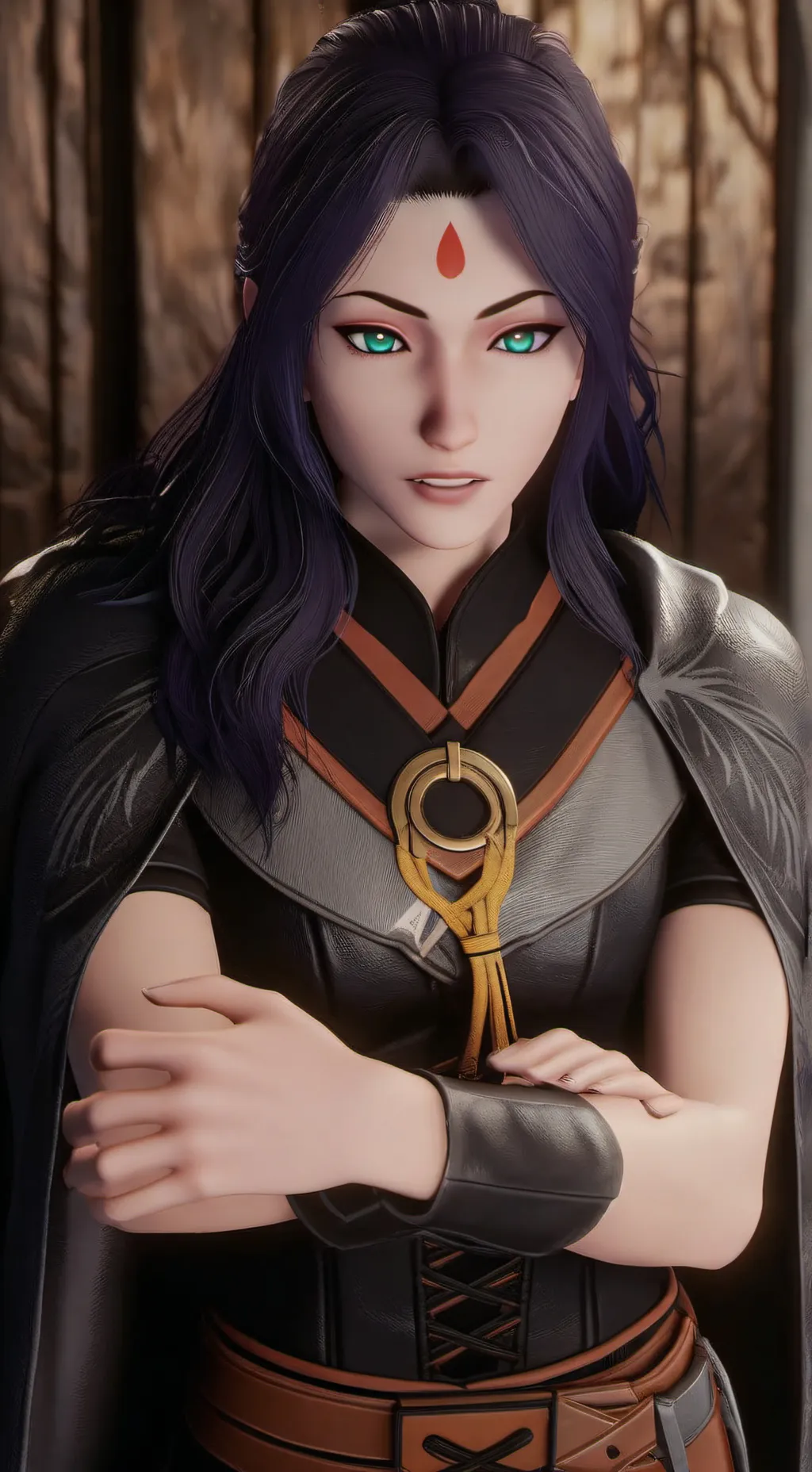 ai character: Ravena  background