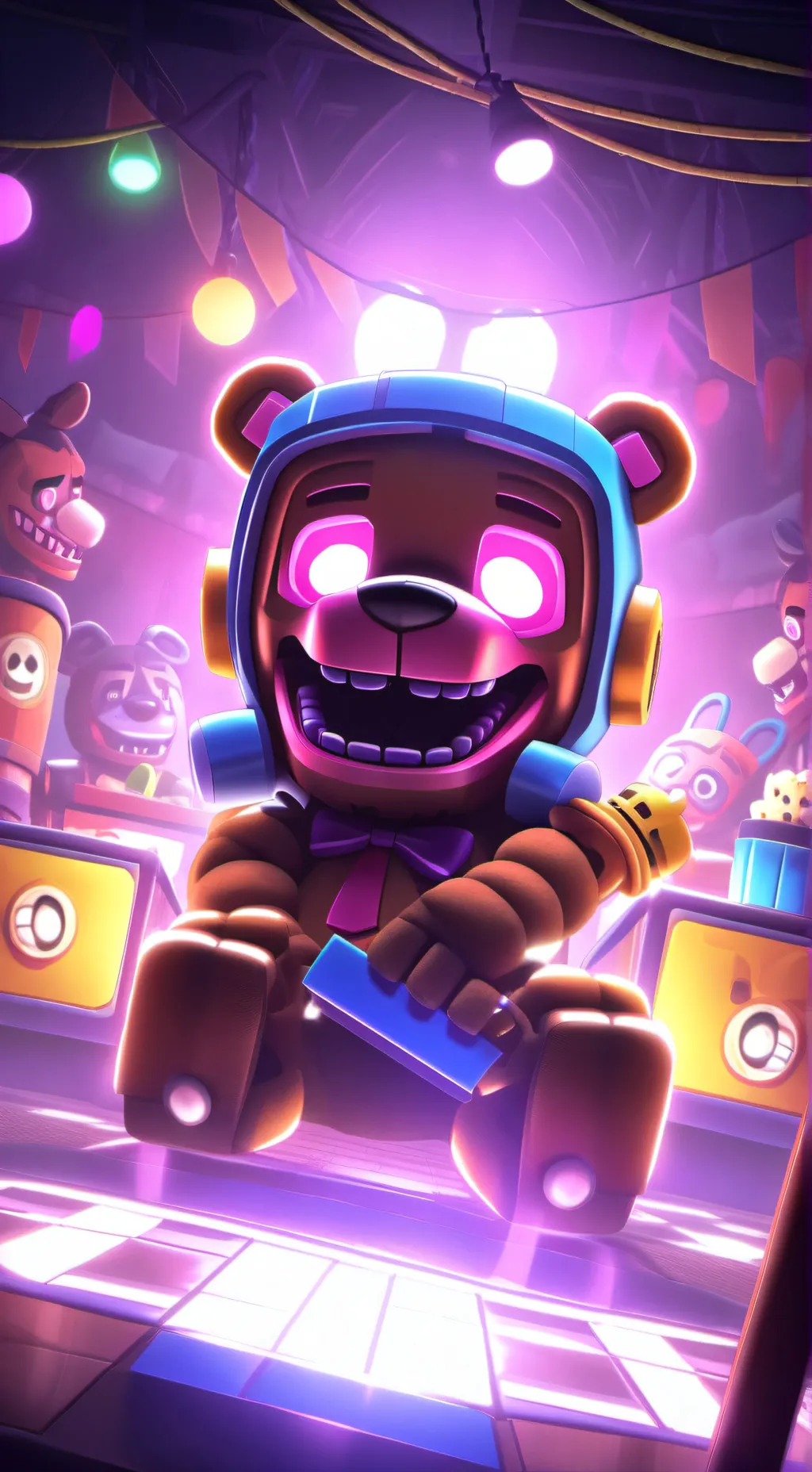 ai character: Fnaf X hp background